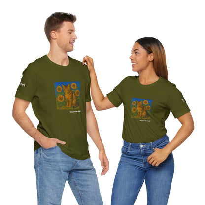 T-shirt unisex CATART - Vincent van Gogh - Un dipinto iconico rivisitato con i gatti
