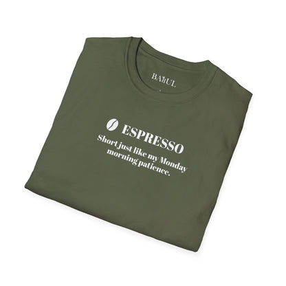CoffeeTherapy T-Shirt – Irony Is the Best Cure (Right After Coffee)