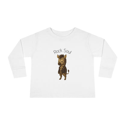 Magliette Rock Soul per bambini - Zebra - Animali dolci con un ritmo ribelle