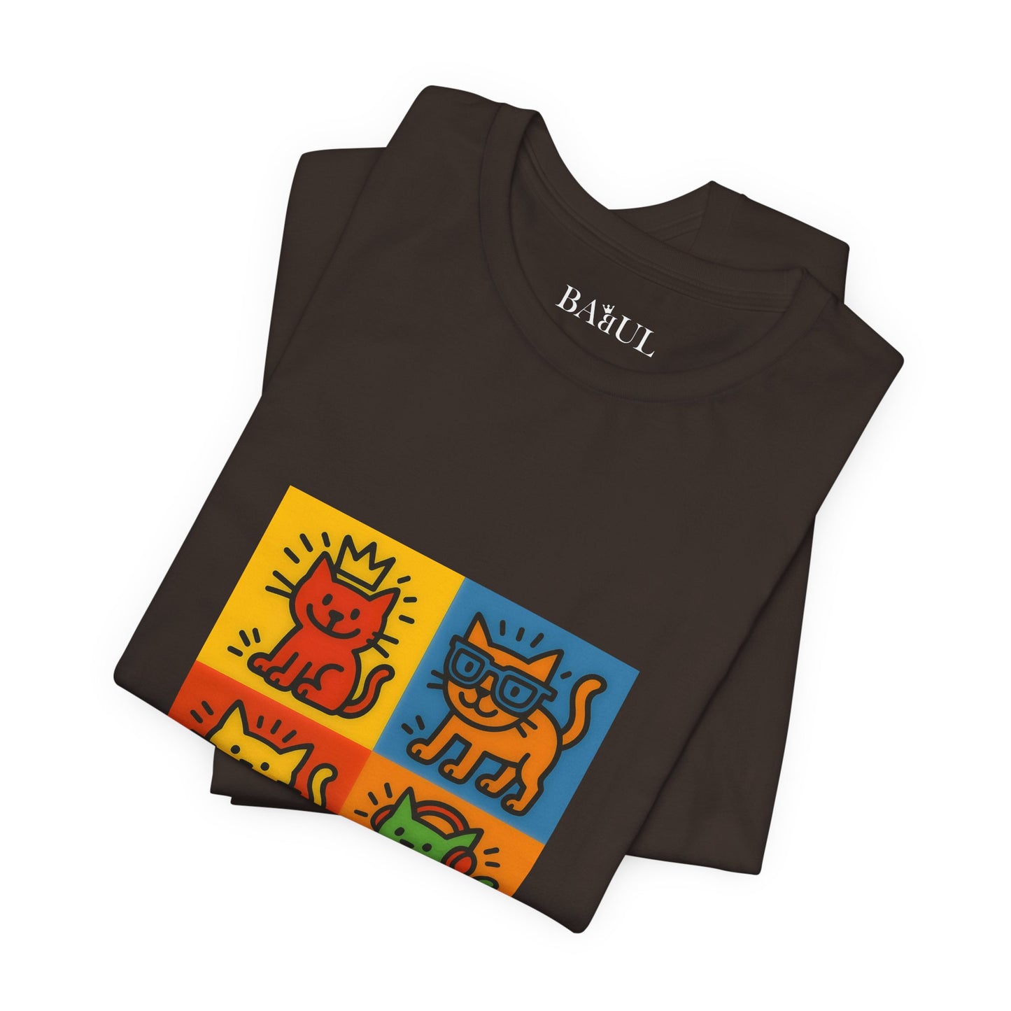 T-shirt unisex CATART - KEITH HARING - Un dipinto iconico rivisitato con i gatti