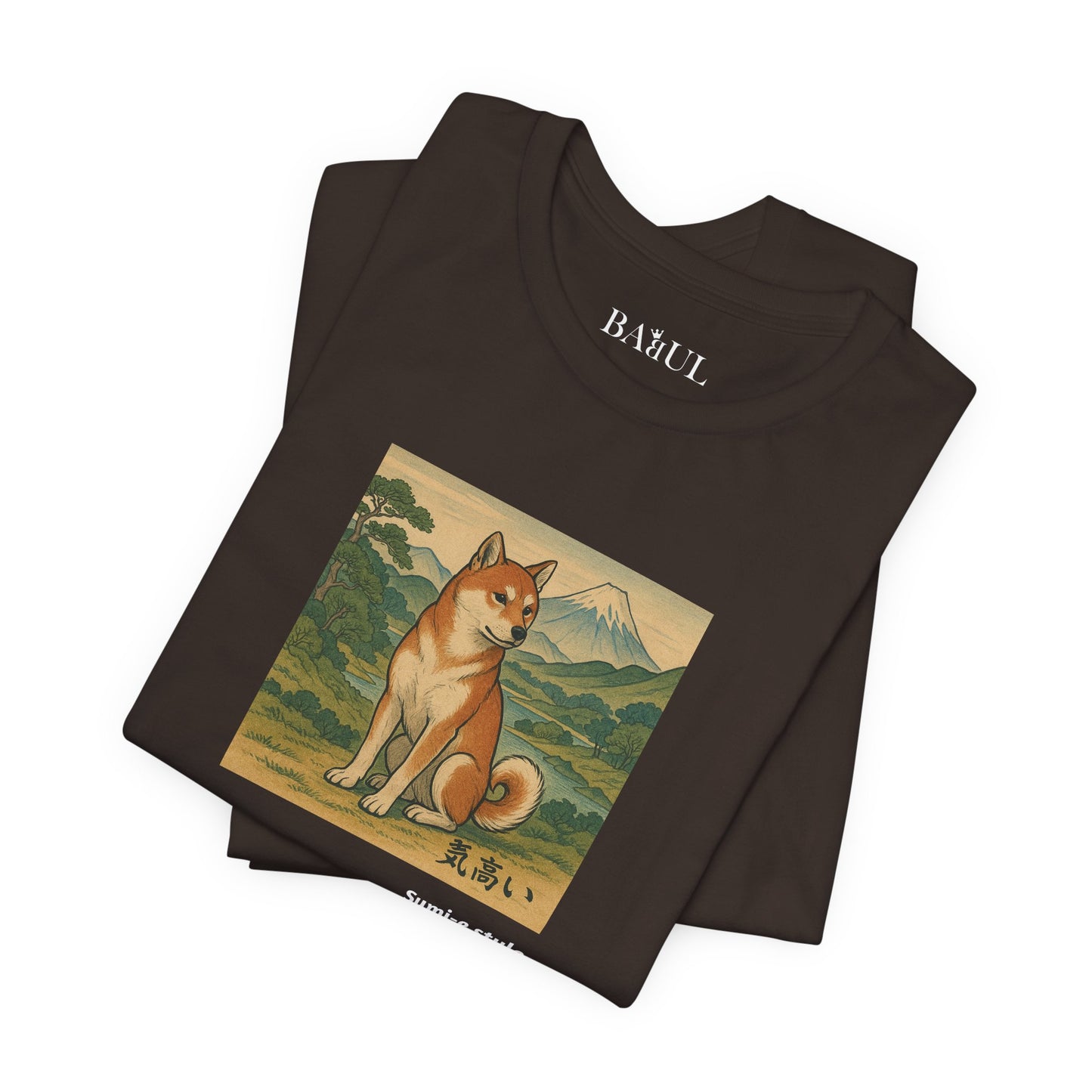 Unisex T-Shirt con cane DOGART - STILE SUMI-E - Dipinto iconico rivisitato con i cani