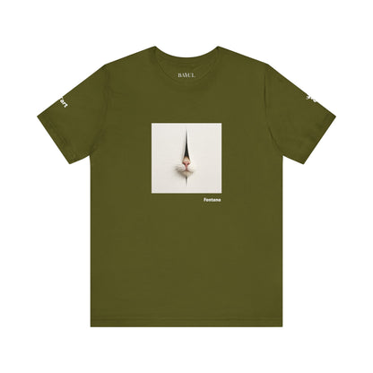 T-shirt unisex CATART - FONTANA - Un dipinto iconico rivisitato con i gatti