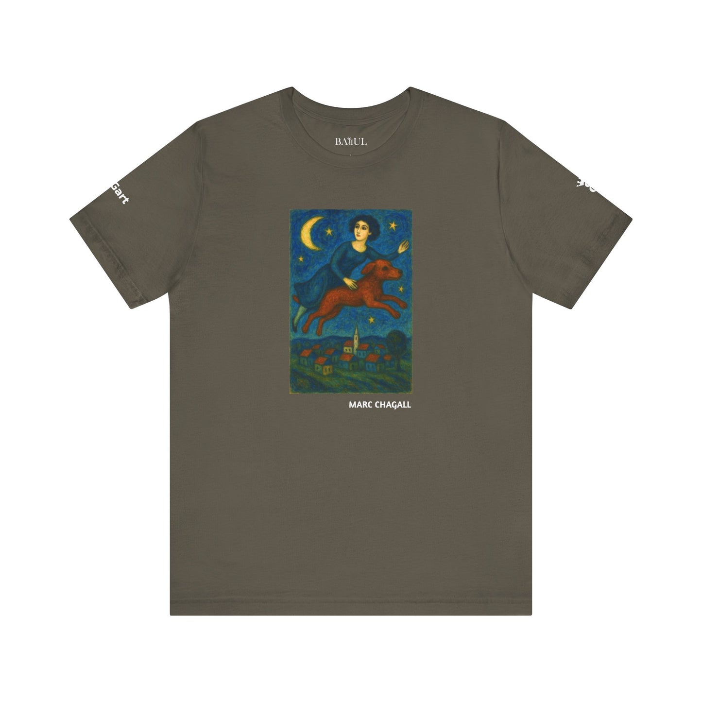 T-Shirt unisex  DOGART - MARC CHAGALL - Un dipinto iconico rivisitato con i cani
