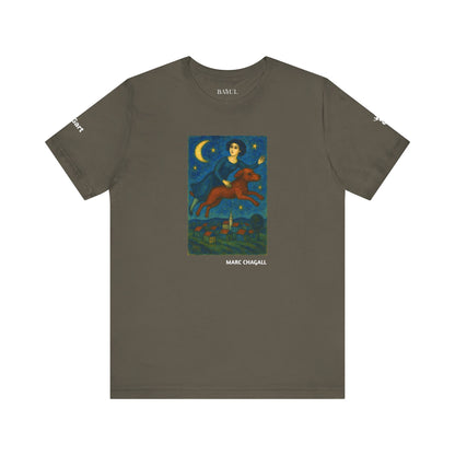 T-Shirt unisex  DOGART - MARC CHAGALL - Un dipinto iconico rivisitato con i cani