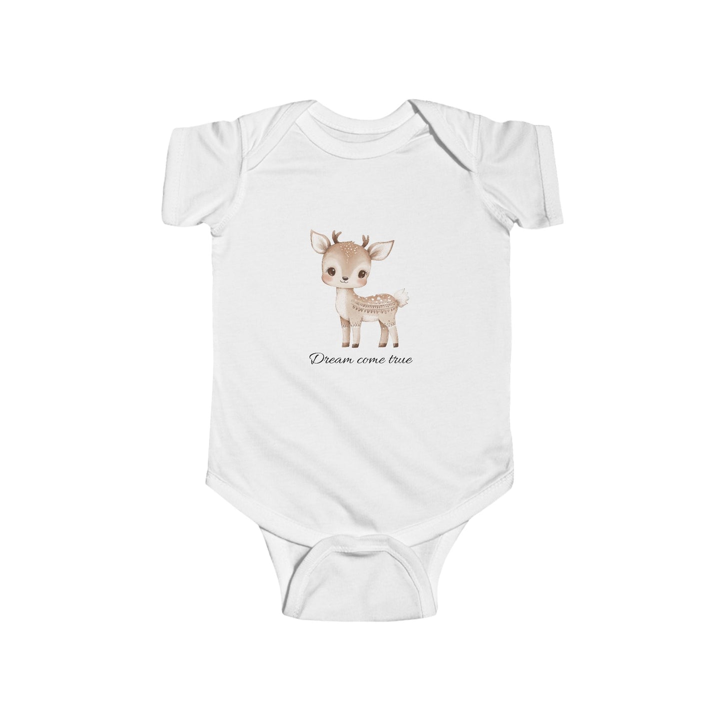 Adorabile body per neonati con grazioso disegno a forma di cerbiatto