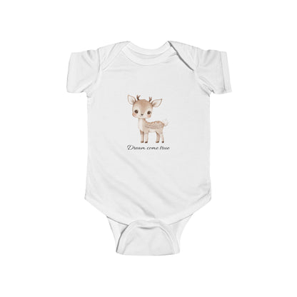 Adorabile body per neonati con grazioso disegno a forma di cerbiatto