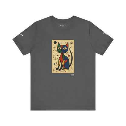 T-shirt unisex CATART - MIRO - Dipinto iconico rivisitato con i gatti