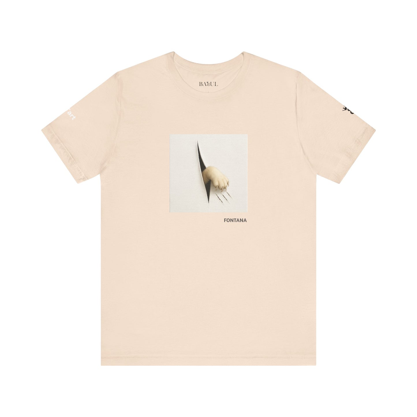 T-shirt unisex CATART - FONTANA - Un dipinto iconico rivisitato con i gatti