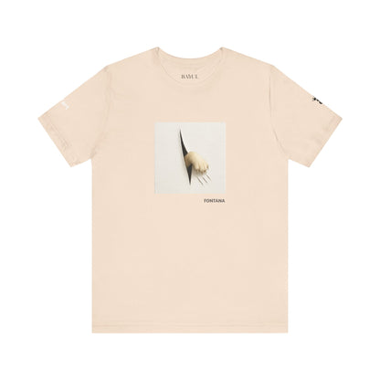 T-shirt unisex CATART - FONTANA - Un dipinto iconico rivisitato con i gatti