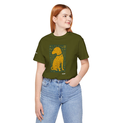 Unisex T-Shirt con cane DOGART  - KLIMT - Dipinto iconico rivisitato con i cani