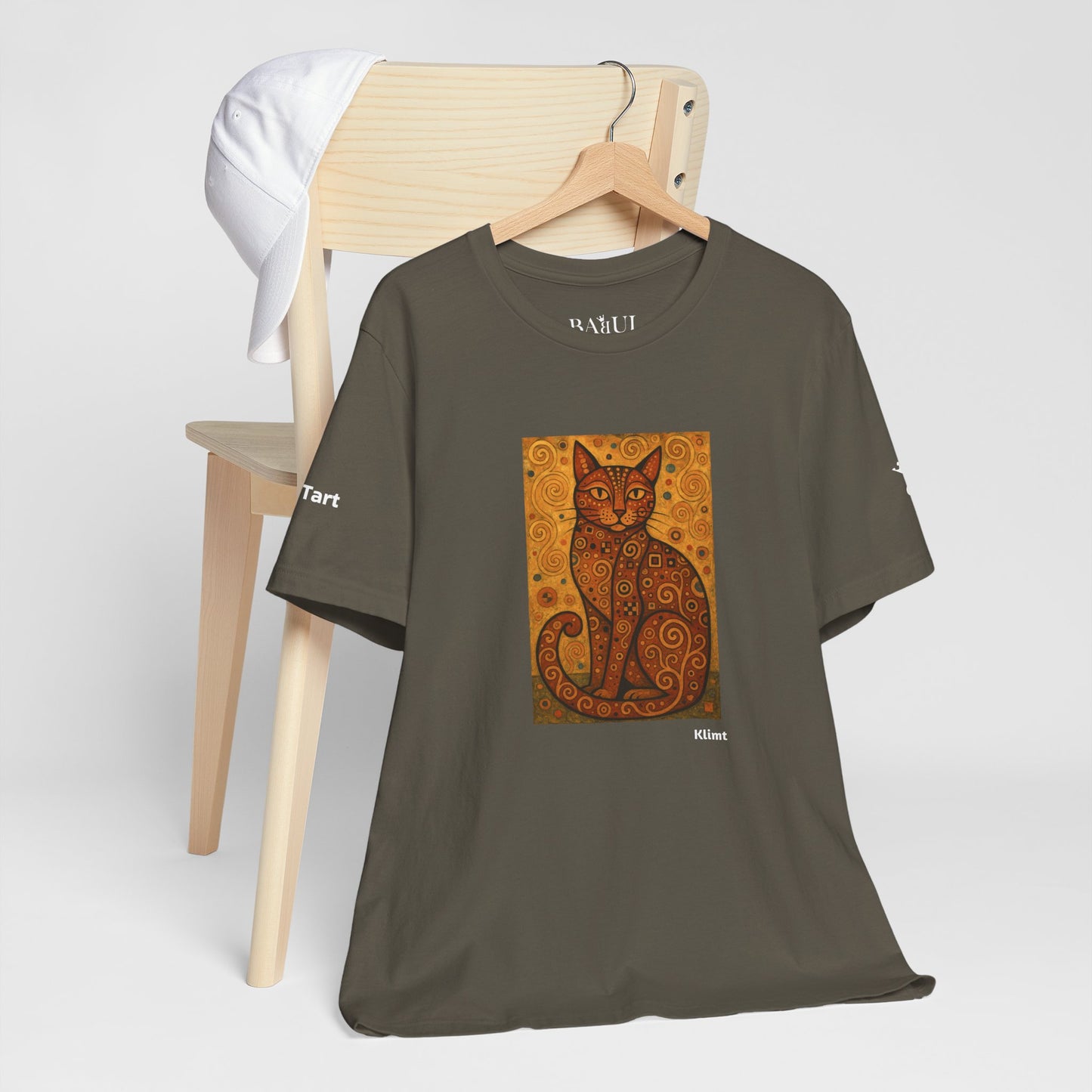 T-shirt unisex CATART - KLIMT - Arte classica, reinterpretata dai gatti.