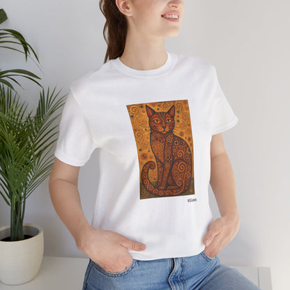 T-shirt unisex CATART - KLIMT - Arte classica, reinterpretata dai gatti.