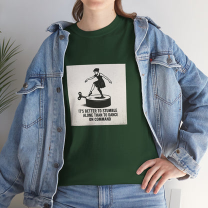 T-shirt Ribelle – Maglietta Unisex in Cotone Pesante per Spiriti Liberi.