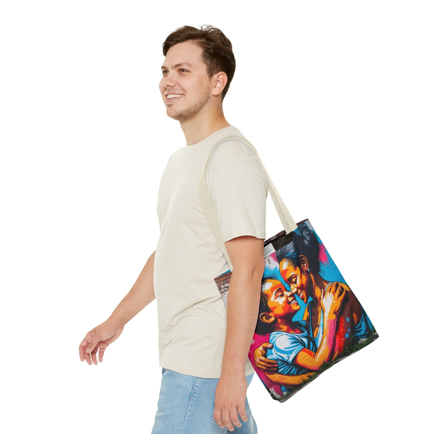 Artistic Surge - Eco-Friendly Canvas Tote Bag - SMILING HUG