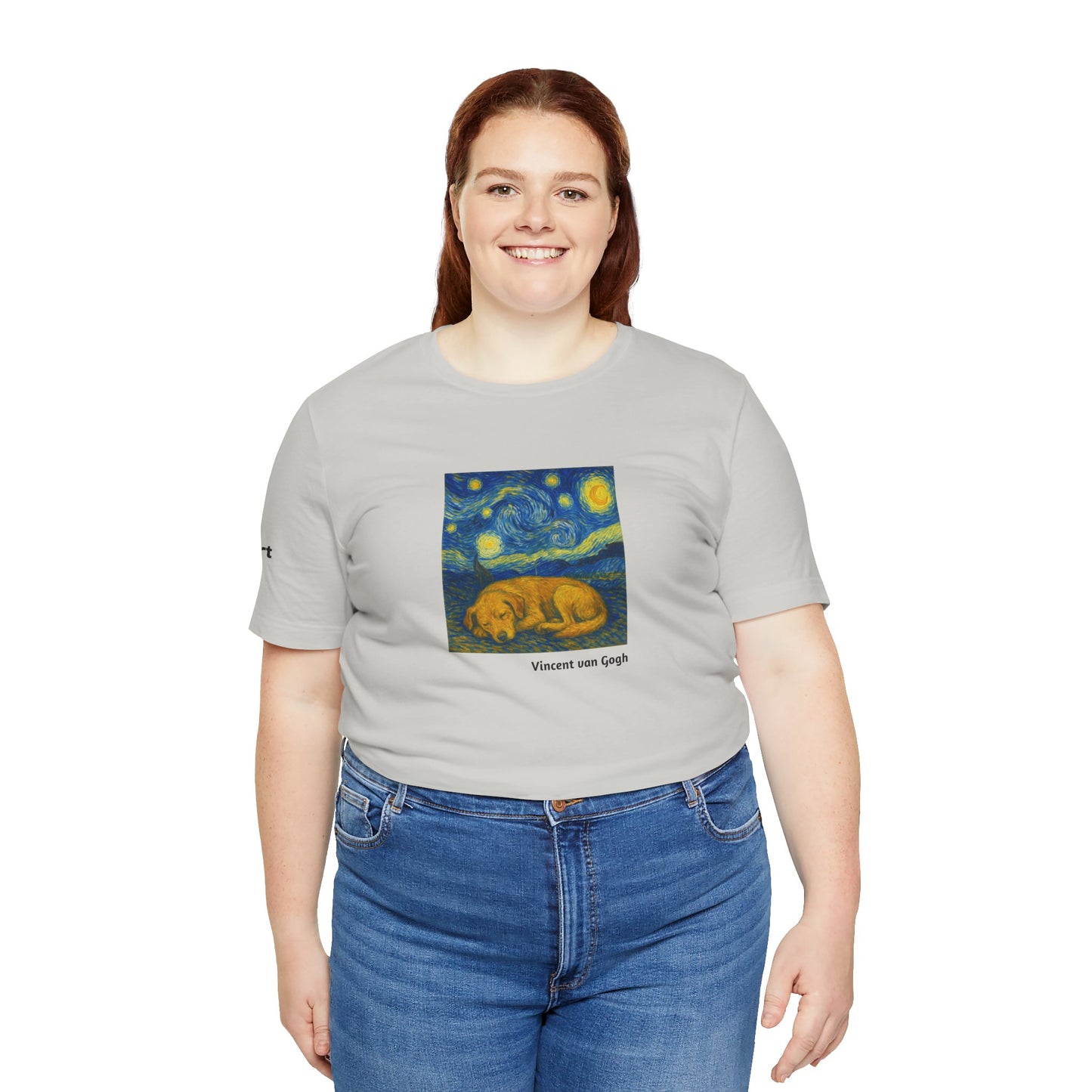 Unisex T-Shirt con cane DOGART  - VAN GOGH - Un dipinto iconico rivisitato con i cani