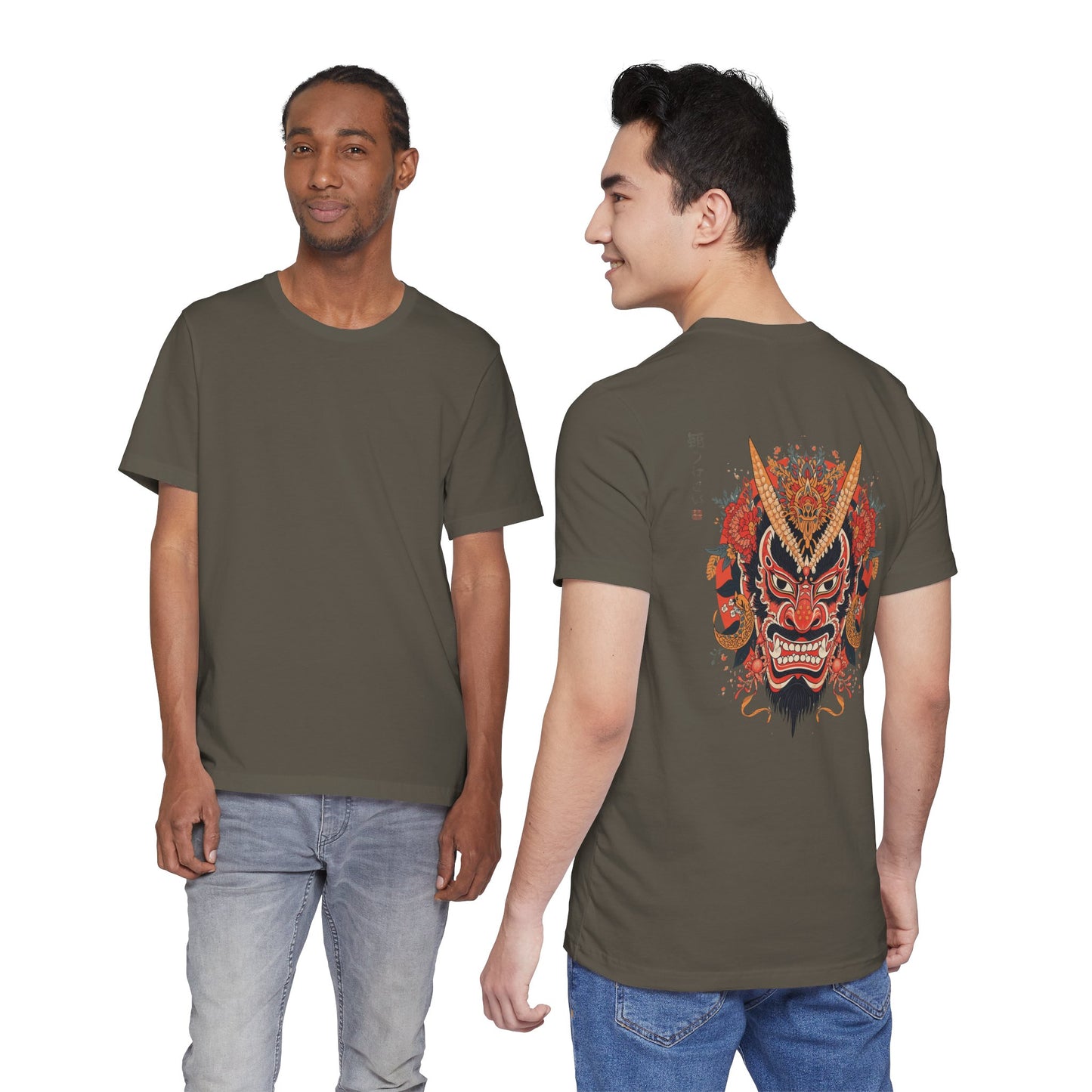 The Bold Oni Mask Streetwear T-Shirt