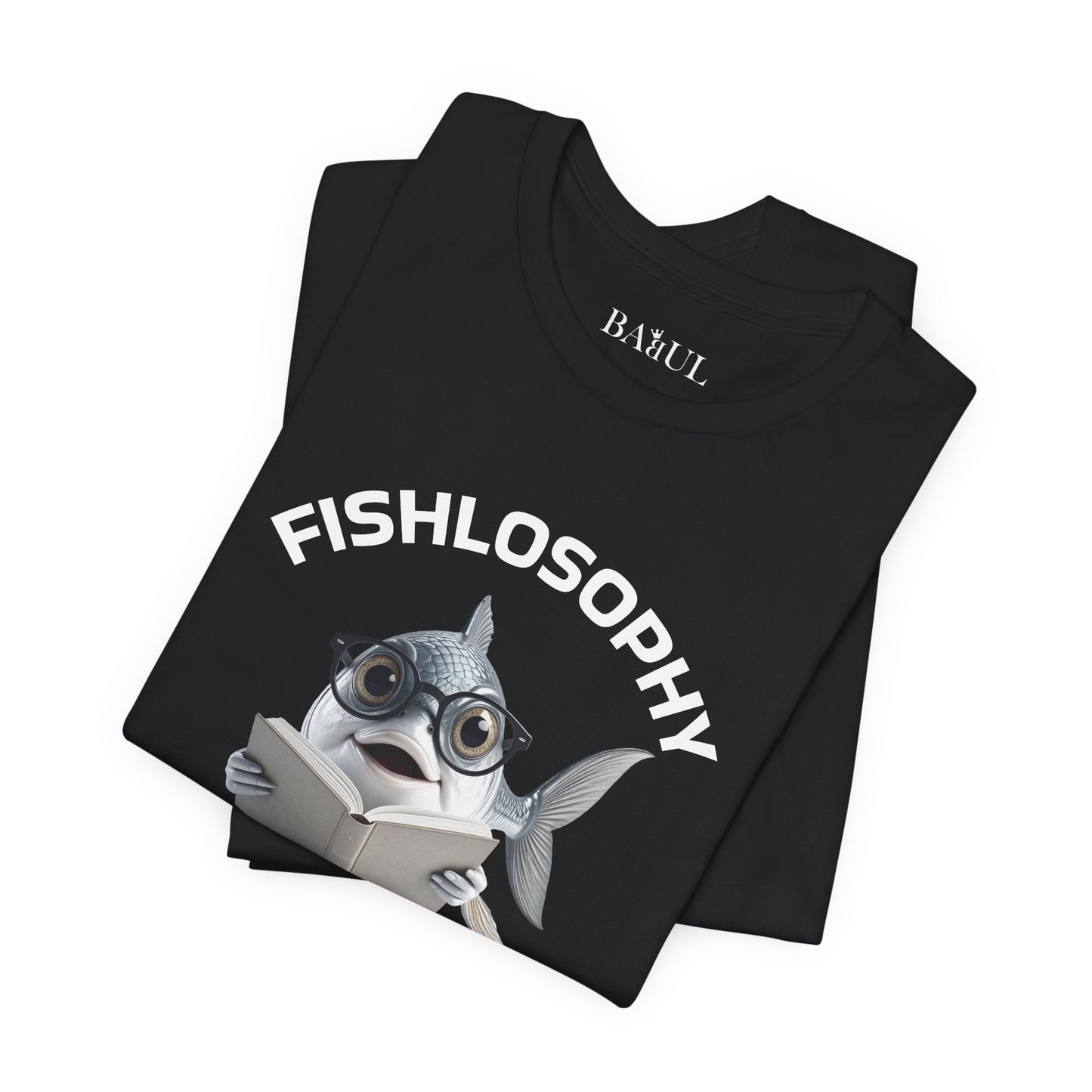Fishlosophy Unisex Jersey Maglietta a maniche corte – Le profondità dell'oceano non sono per i deboli di cuore.