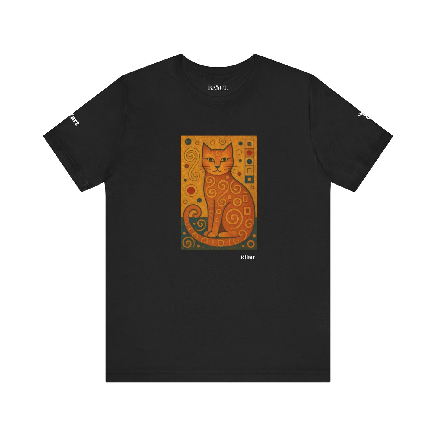T-shirt unisex CATART - KLIMT - Dipinto iconico rivisitato con i gatti