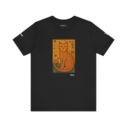 T-shirt unisex CATART - KLIMT - Dipinto iconico rivisitato con i gatti