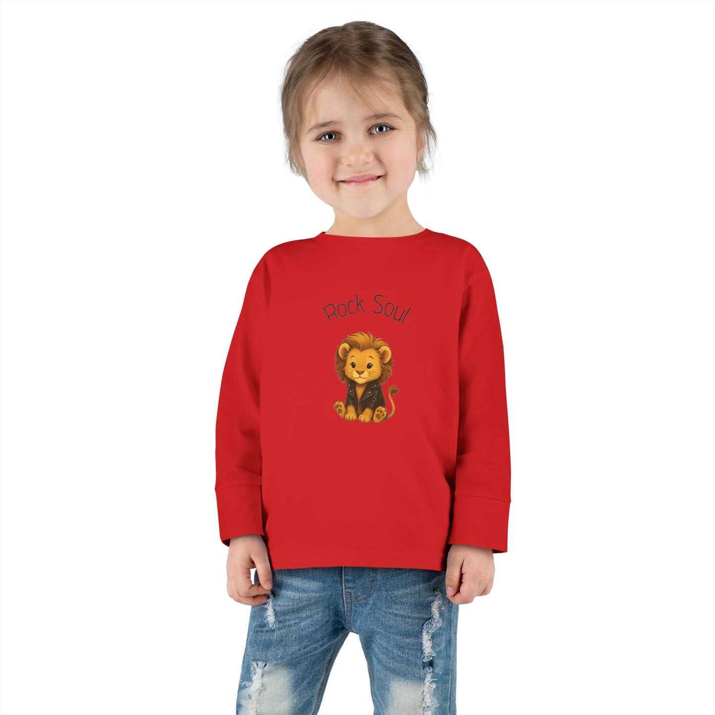 Magliette Rock Soul per bambini - Leone - Animali dolci con un ritmo ribelle