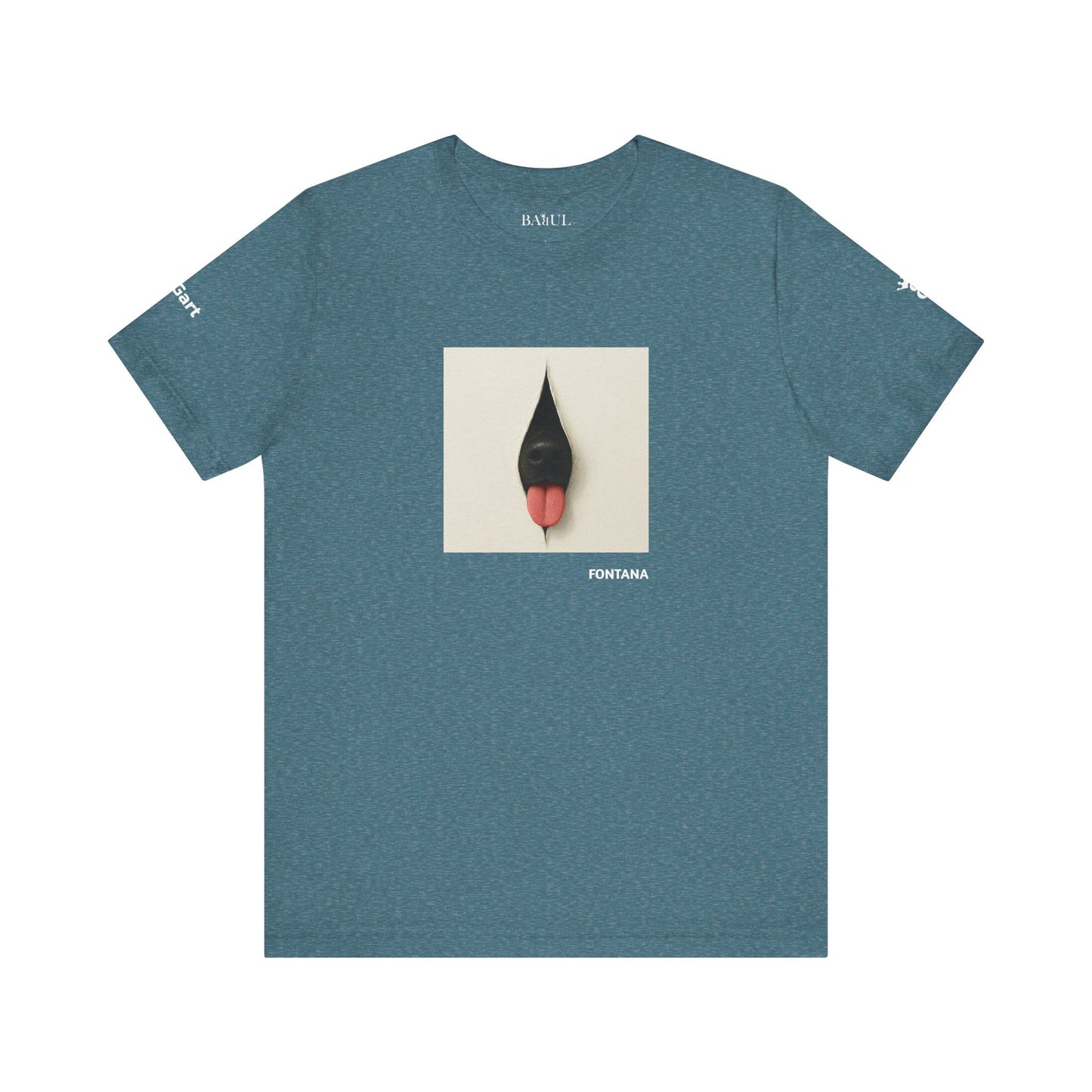 T-Shirt unisex  DOGART - FONTANA - Un dipinto iconico rivisitato con i cani