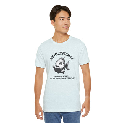 Fishlosophy Unisex Jersey Maglietta a maniche corte – Vedi la vastità anche in piccoli spazi.