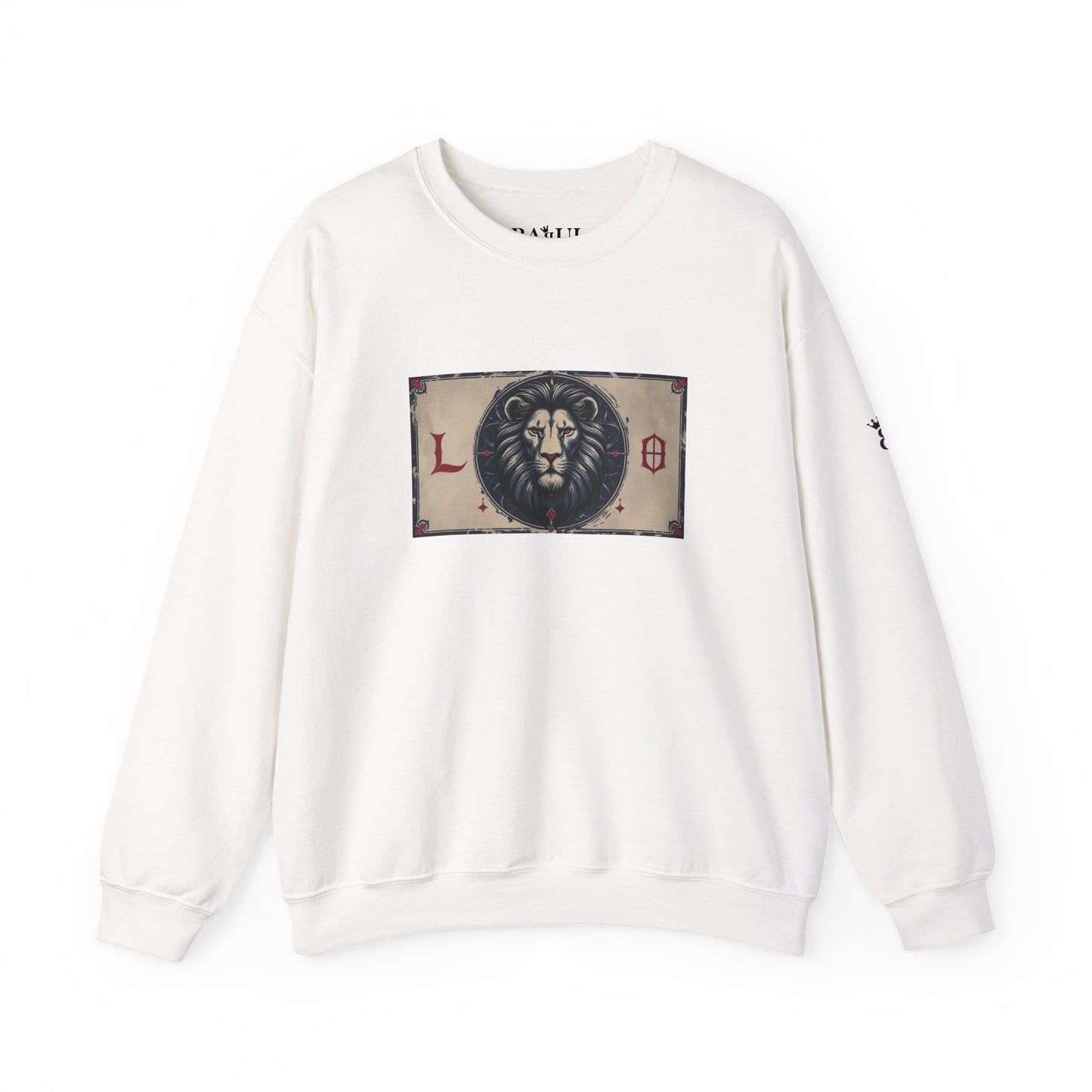 Leone - Felpa Zodiaco Gotico, grafica in Blu