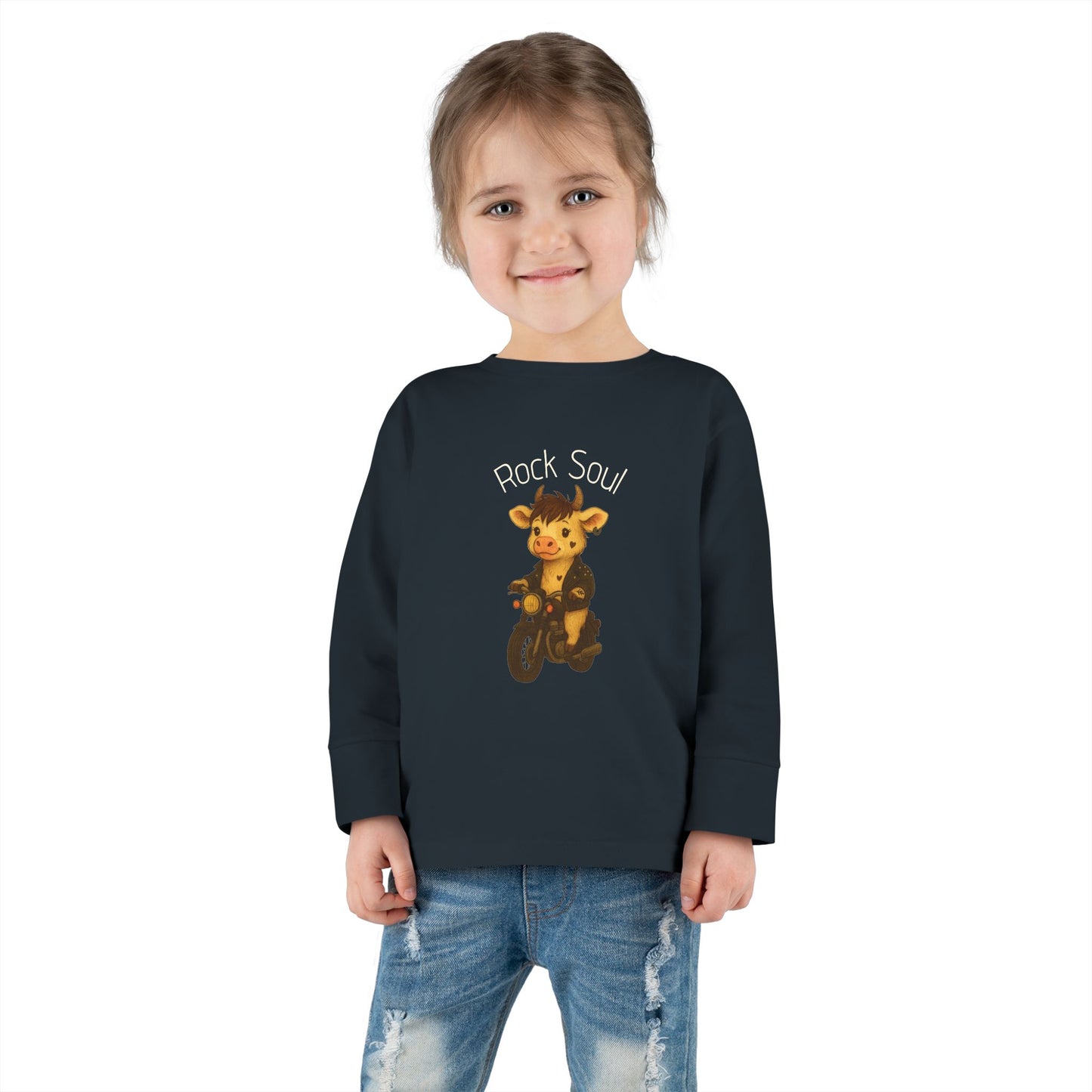 Magliette Rock Soul per bambini - Mucca - Animali dolci con un ritmo ribelle