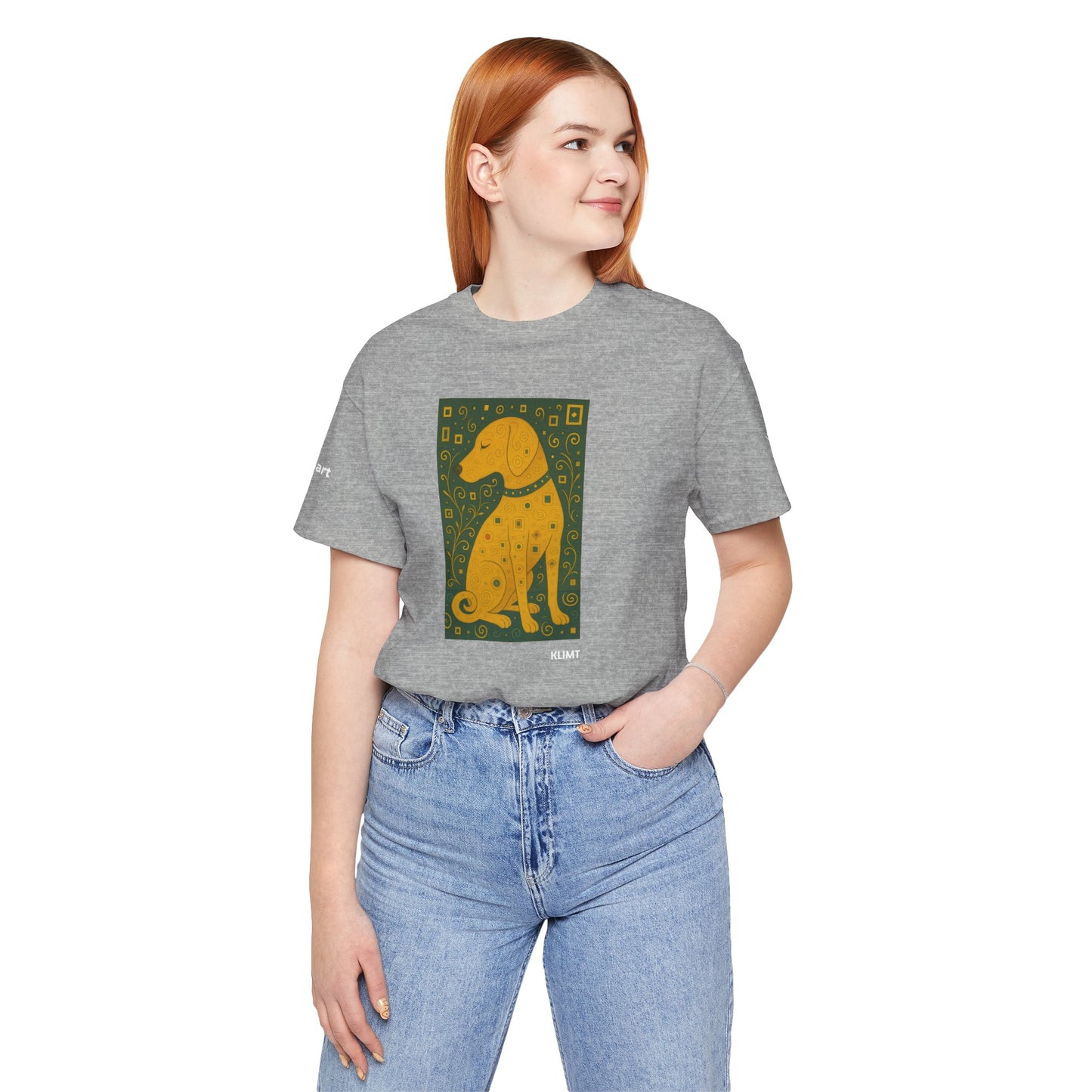 Unisex T-Shirt con cane DOGART  - KLIMT - Dipinto iconico rivisitato con i cani