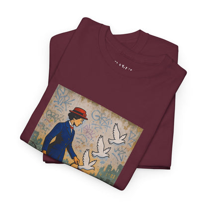 T-shirt Ribelle – Maglietta Unisex in Cotone Pesante per Spiriti Liberi.