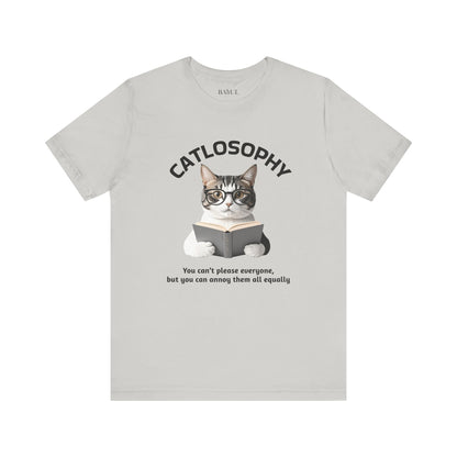 Catlosophy Unisex Jersey Maglietta a maniche corte – Design "Non puoi accontentare tutti"