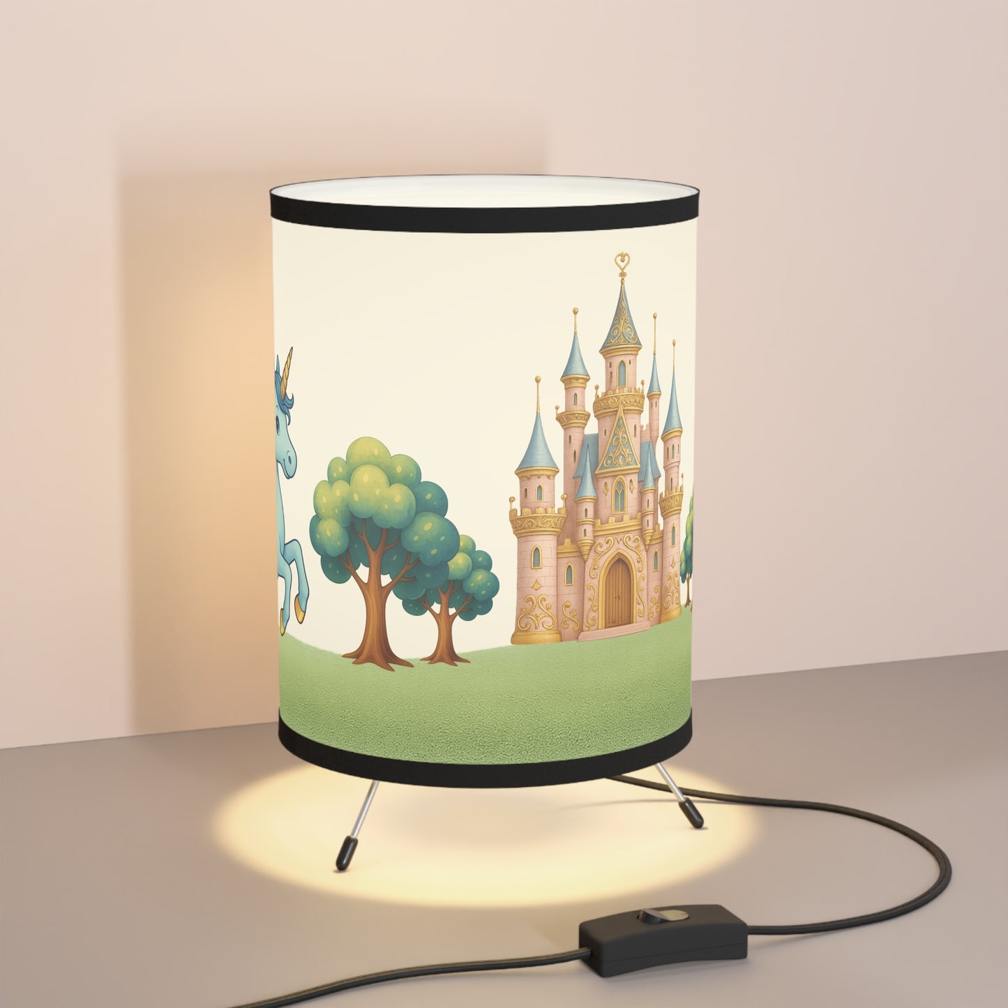 LUCI INCANTATE. Mondi da sogno nella tua stanza. Lampada a treppiede rilassante. CASTELLO