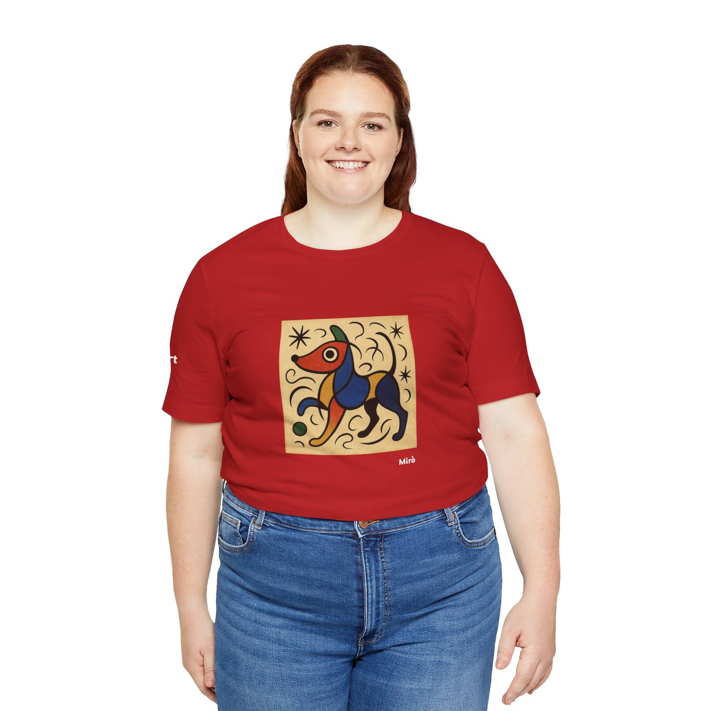 T-Shirt unisex  DOGART - MIRO - Dipinto iconico rivisitato con i cani