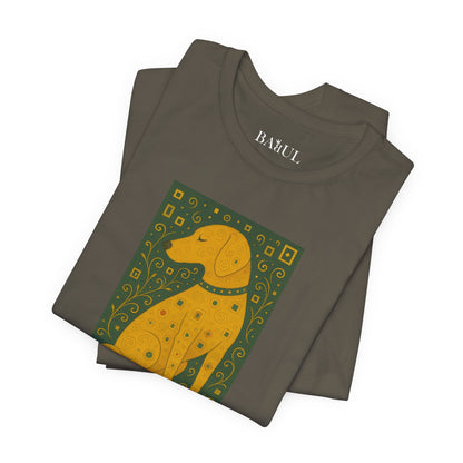 Unisex T-Shirt con cane DOGART  - KLIMT - Dipinto iconico rivisitato con i cani