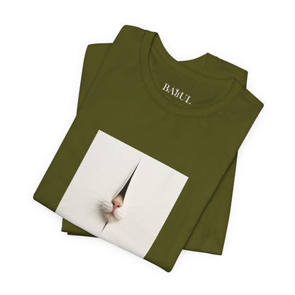 T-shirt unisex CATART - FONTANA - Un dipinto iconico rivisitato con i gatti