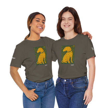 Unisex T-Shirt con cane DOGART  - KLIMT - Dipinto iconico rivisitato con i cani