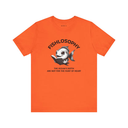 Fishlosophy Unisex Jersey Maglietta a maniche corte – Vedi la vastità anche in piccoli spazi.
