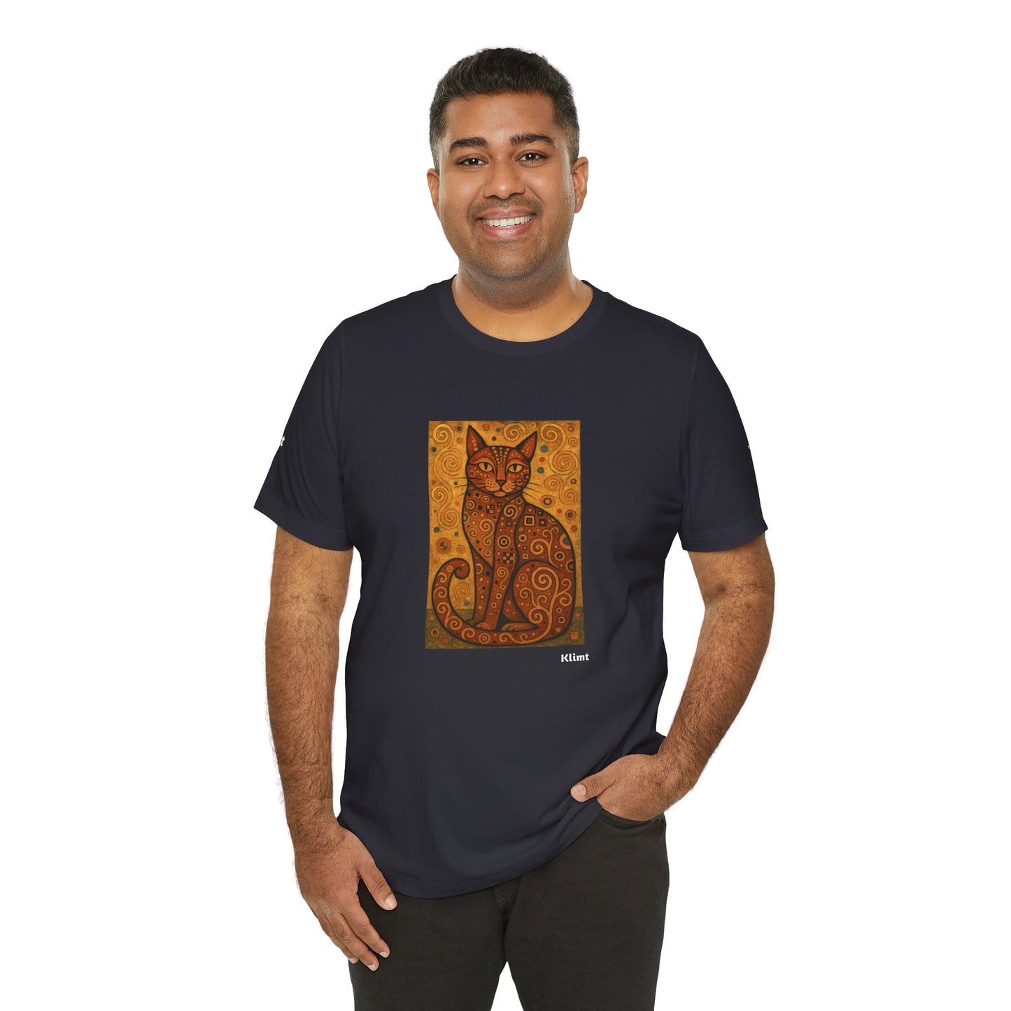 T-shirt unisex CATART - KLIMT - Arte classica, reinterpretata dai gatti.